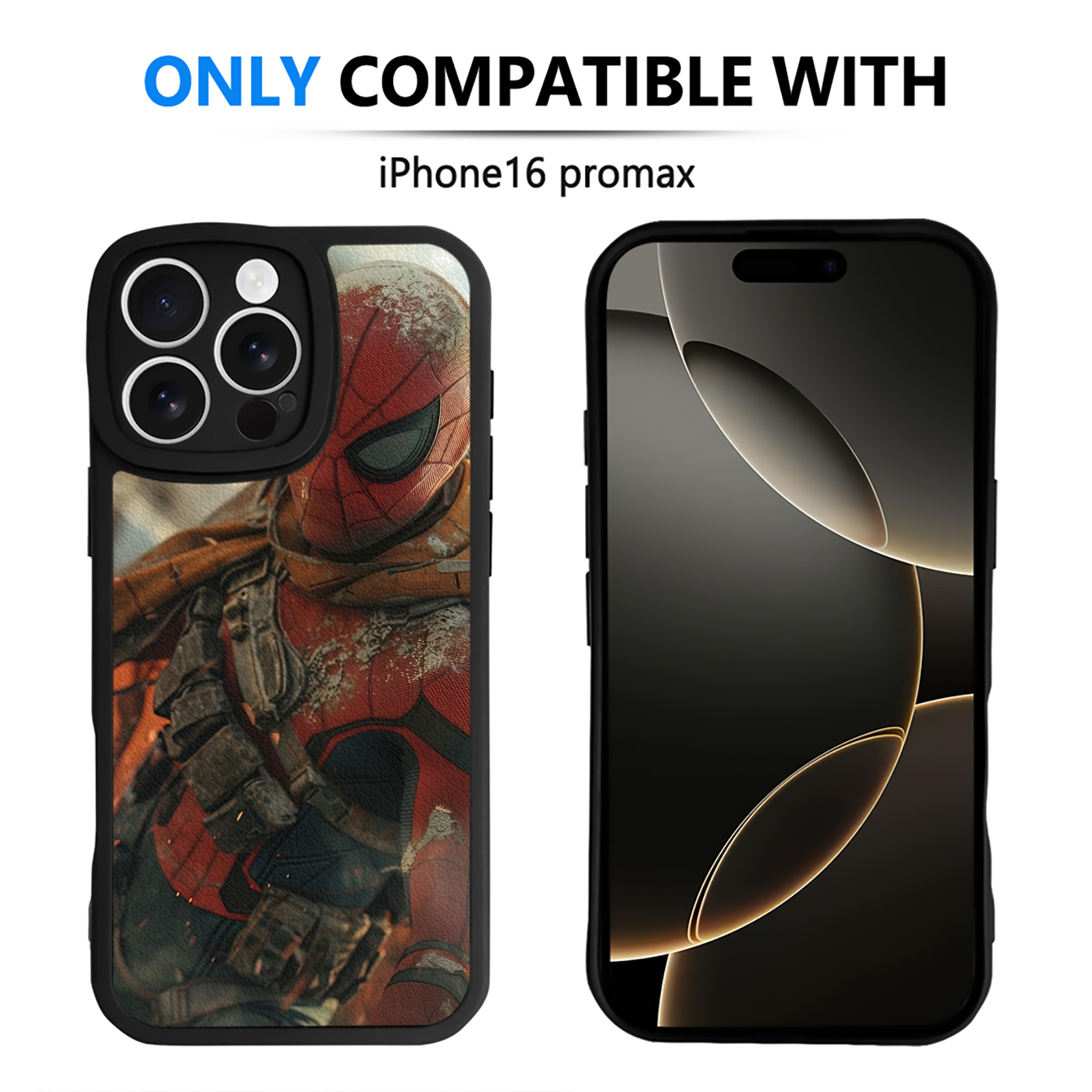 （画像用） Deadpool デッドプール 【iPhone 16シリーズ対応】シリコンスマホケース（レザー調） 材質：シリコン